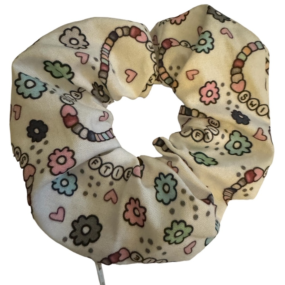 Barbie friendship bracelet zipper hair scrunchie hand made USA cotton NWT gifts